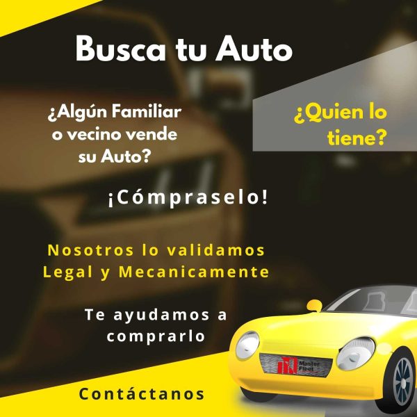 Estoy buscando un Auto con mi vecino o con un conocido ¿Me ayudan? 102 001